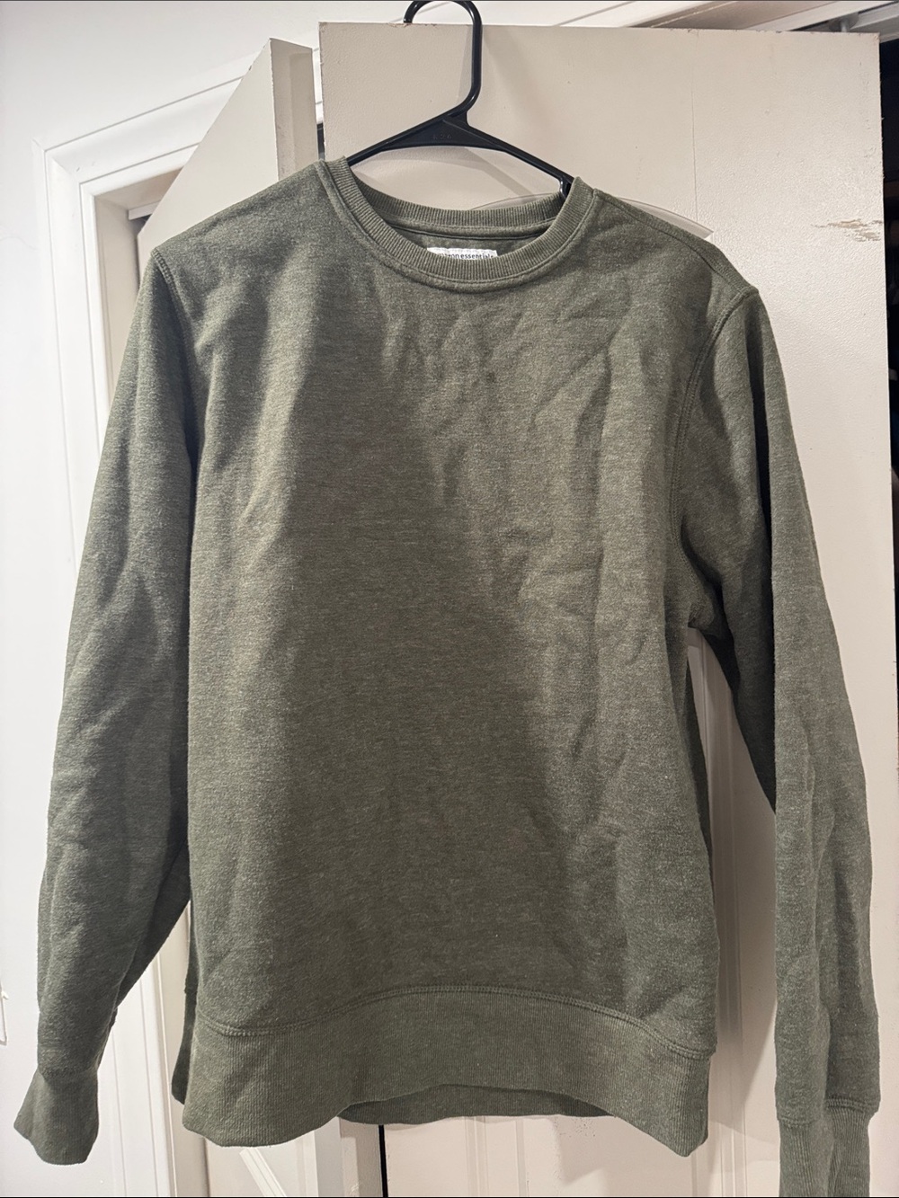 Mens Olive Crewneck Sweater